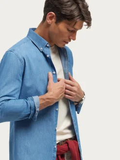 Hombre Alvaro Moreno CAMISA DENIM B.DOWN