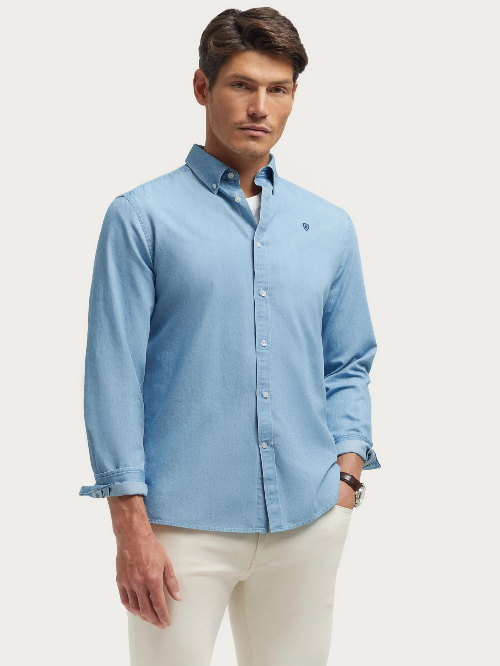 Hombre Alvaro Moreno CAMISA DENIM B.DOWN