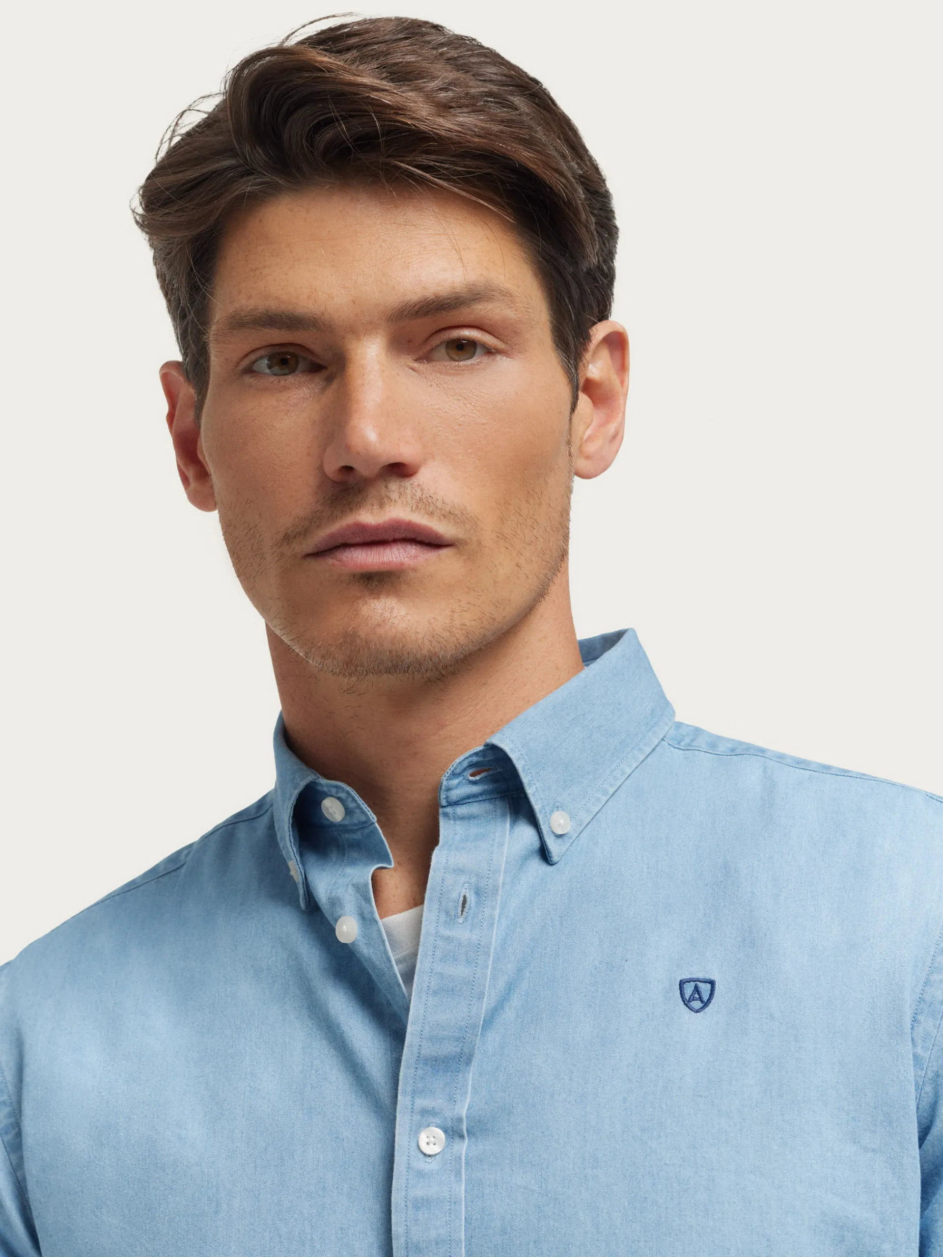 Hombre Alvaro Moreno CAMISA DENIM B.DOWN