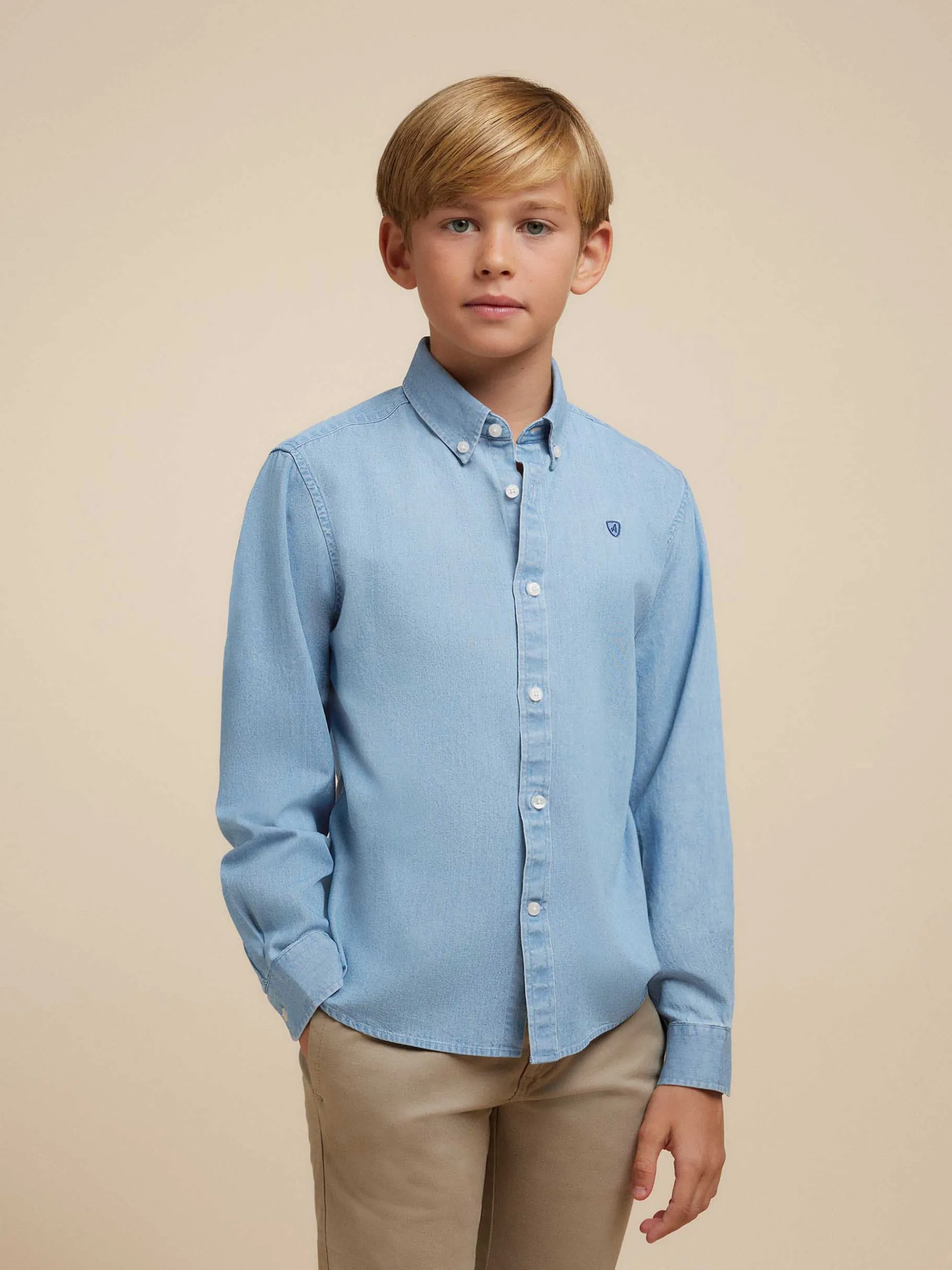 Alvaro Moreno CAMISA DENIM KIDS