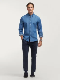 Hombre Alvaro Moreno CAMISA DENIM SLUB