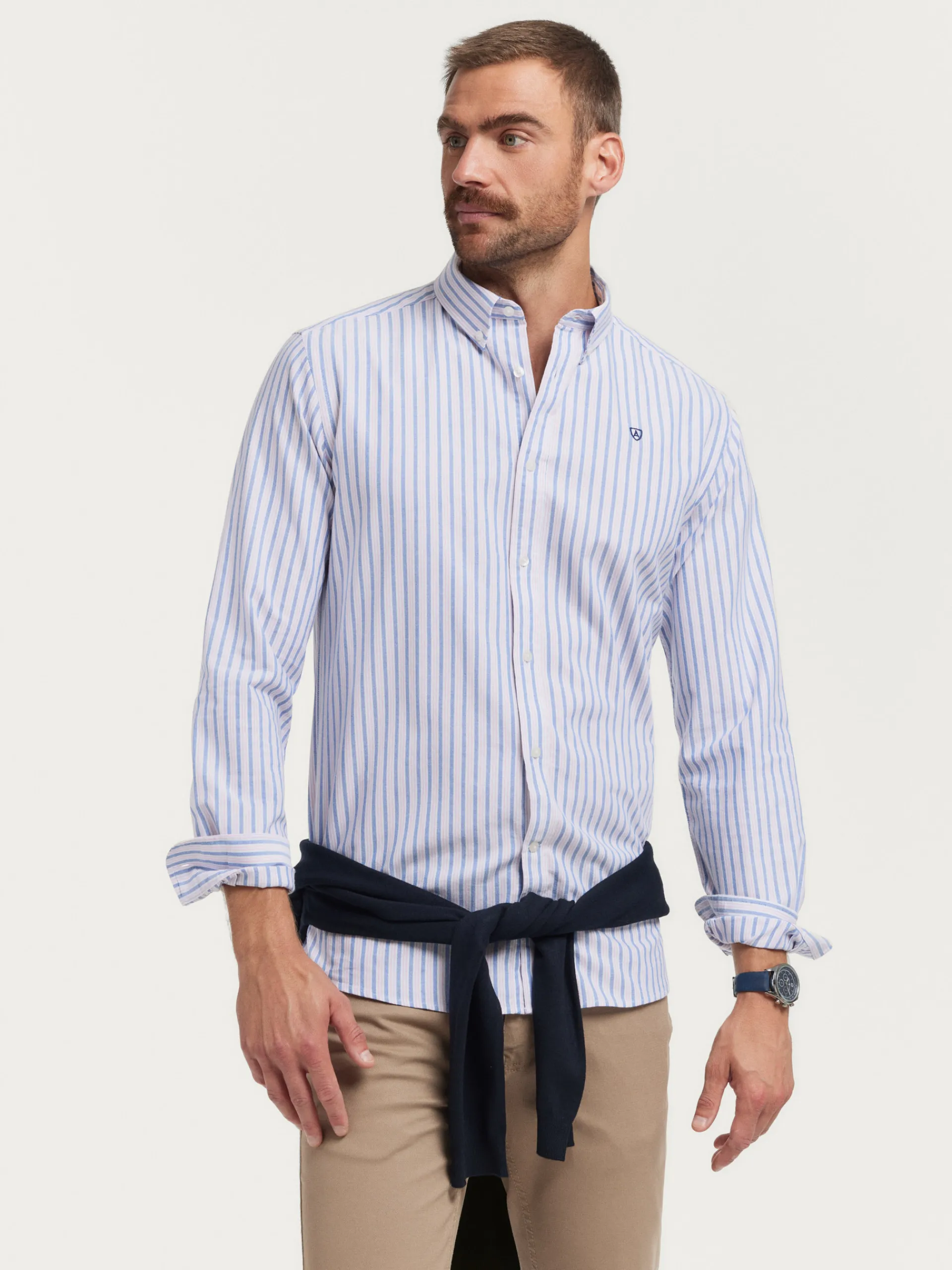 Hombre Alvaro Moreno CAMISA OXFORD FANCY STR
