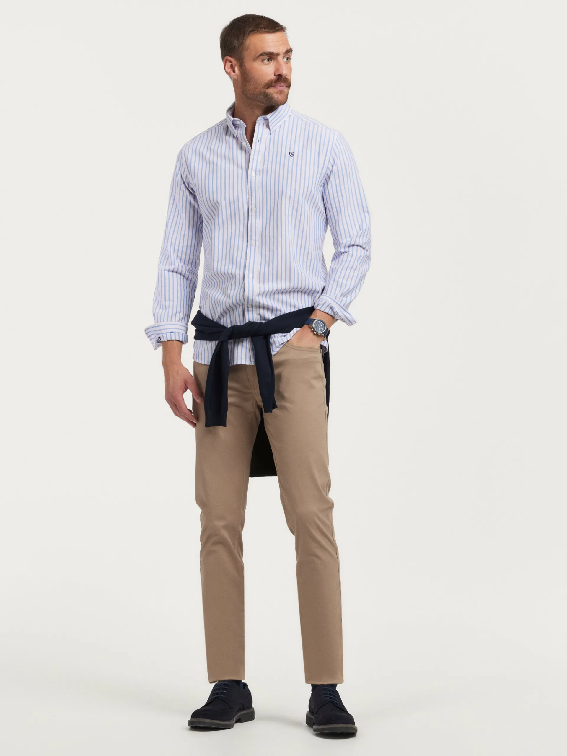 Hombre Alvaro Moreno CAMISA OXFORD FANCY STR