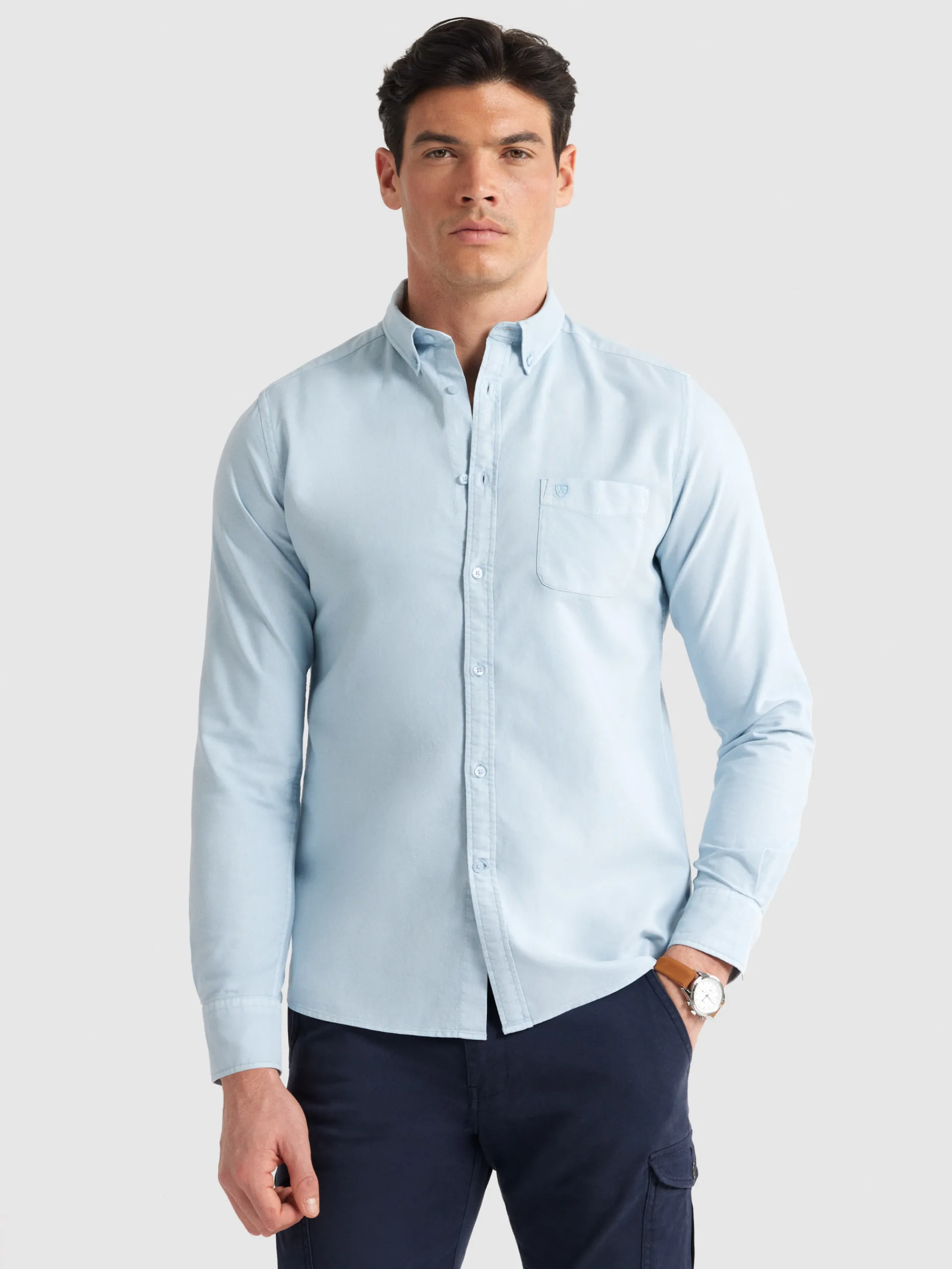 Hombre Alvaro Moreno CAMISA OXFORD POCKET DYE