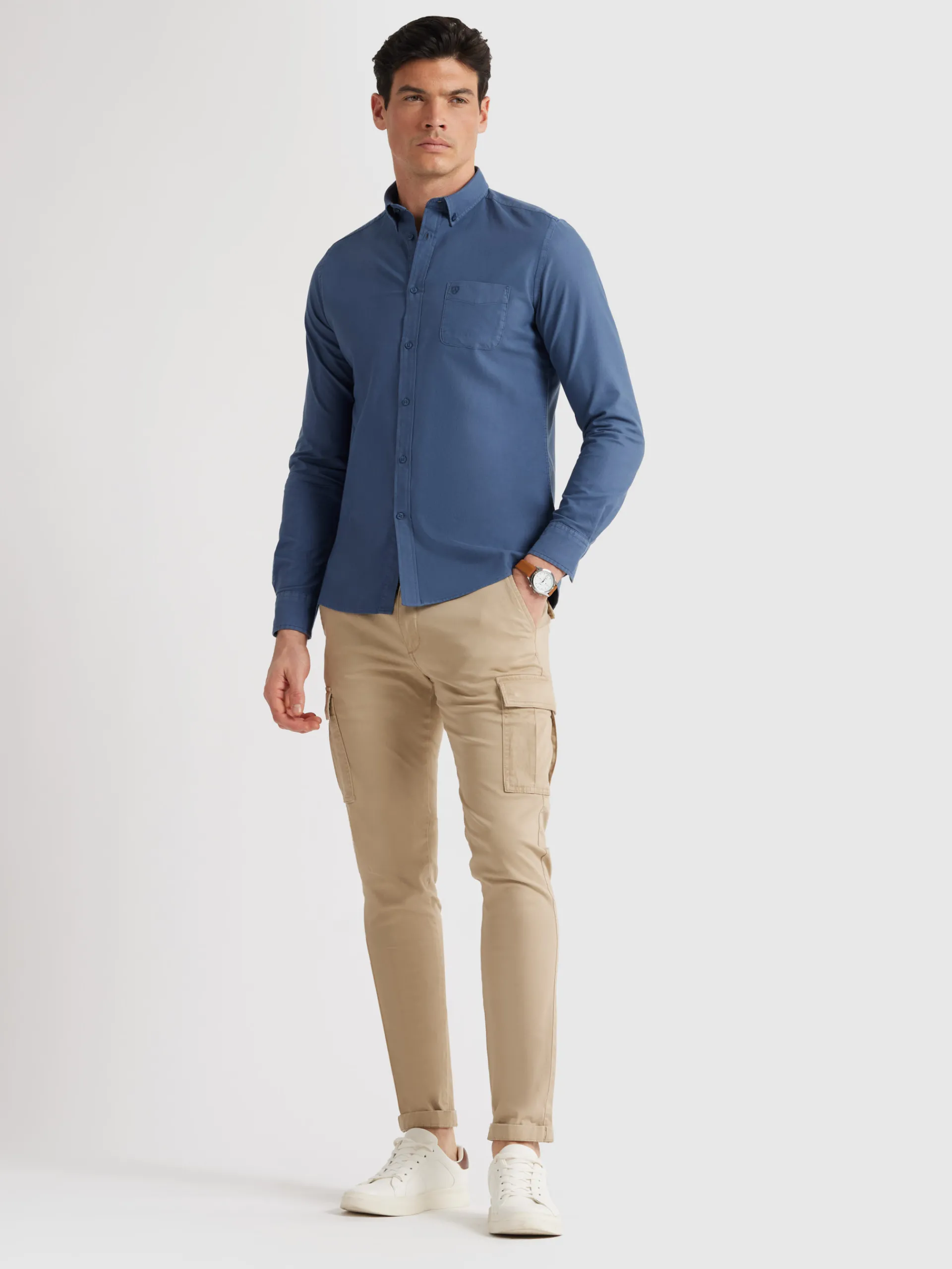 Hombre Alvaro Moreno CAMISA OXFORD POCKET DYE