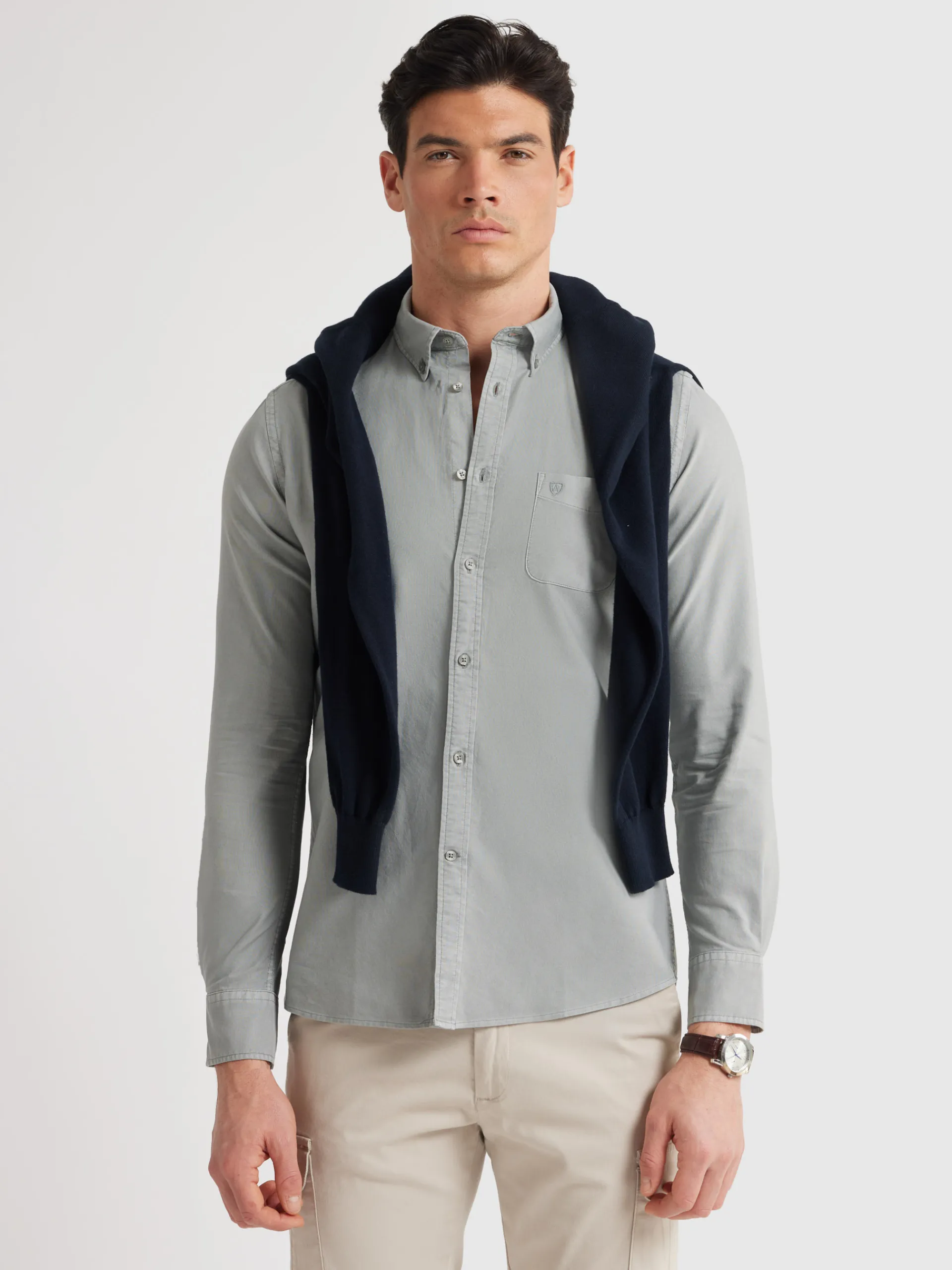 Hombre Alvaro Moreno CAMISA OXFORD POCKET DYE