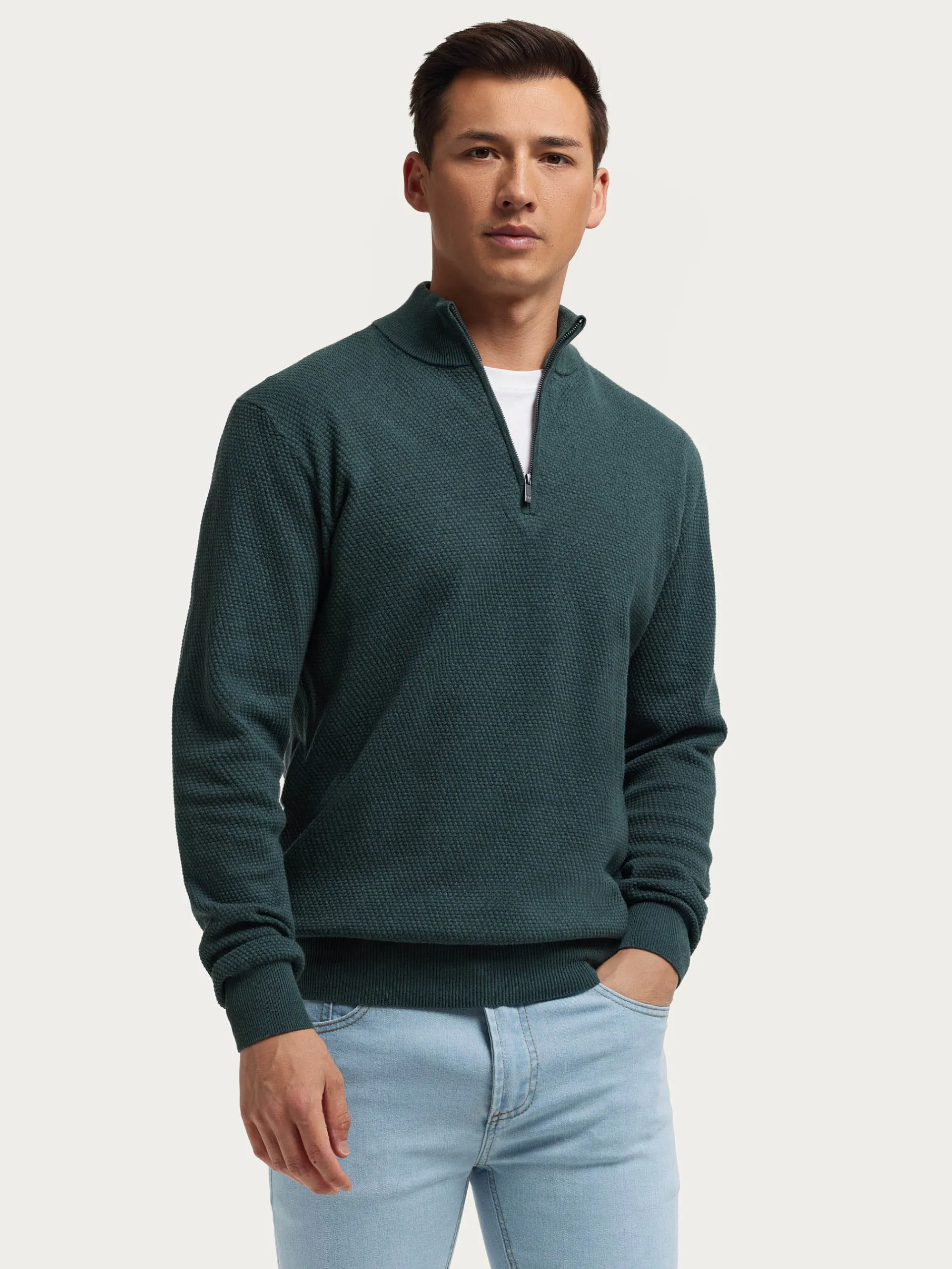 Hombre Alvaro Moreno JERSEY CREMALLERA