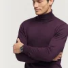 Hombre Alvaro Moreno JERSEY ROLL COLLAR BURDEOS